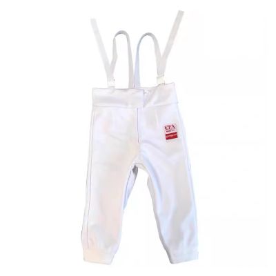 Fencing Pants, Fencing Uniform Suit 350N Fencing Equipment Protective Clothing, Foil/Epee/Sabre Fencing Pant(Size:40#) White
