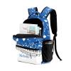 CUXWEOT Custom Piano Key Music Notes Blue School Backpack Personalized Shoulders Bookbags for Sports Party view 2