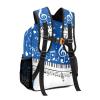 CUXWEOT Custom Piano Key Music Notes Blue School Backpack Personalized Shoulders Bookbags for Sports Party view 3