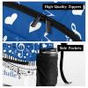 CUXWEOT Custom Piano Key Music Notes Blue School Backpack Personalized Shoulders Bookbags for Sports Party view 4