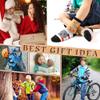 SeeyAN Kids Merino Wool Socks Boys Girls Hiking Boot Winter Thermal Warm Cozy Soft Toddler Thick Crew Socks 6 Pairs (6 Pairs Dot Bear, 4-7 Years) view 2