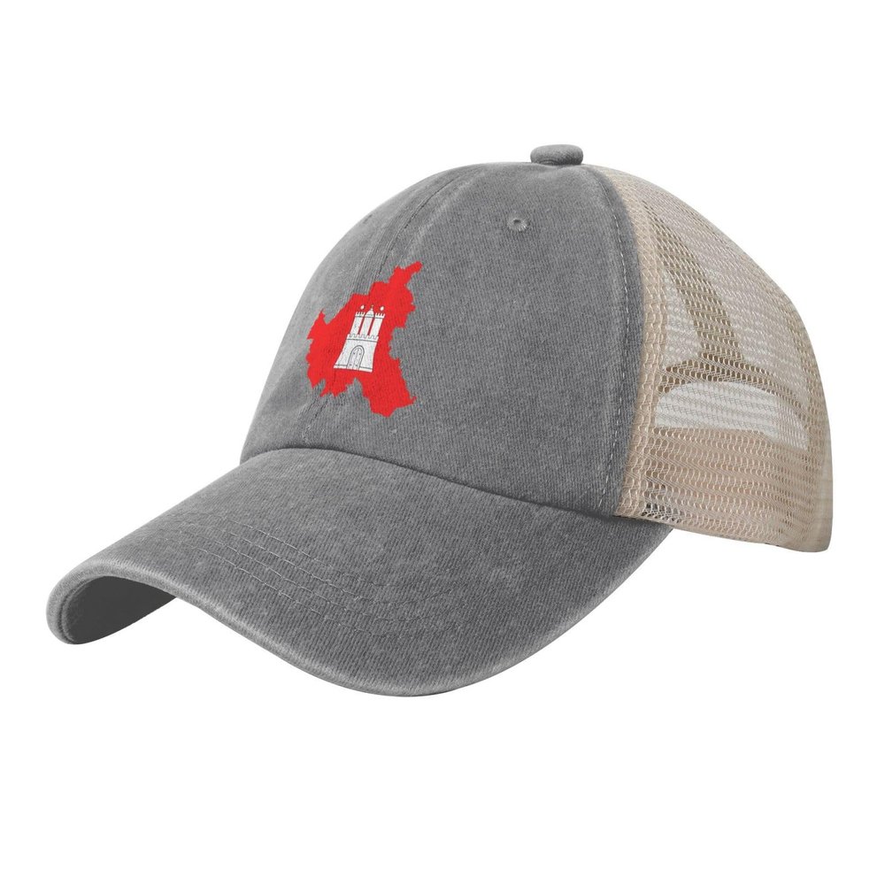 Flag Map of Hamburg Baseball Cap Women Men Mesh-Back Hat Retro Trucker Hats Sun Hat