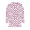 Women's 3/4 Sleeve Tops V Neck Cold Shoulder Loose Blouse Boho Floral Graphic Tees Womens Summer Tops Dressy Casual Pink view 4