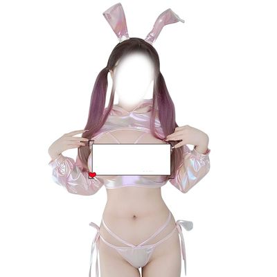 Sweeoty Polipo Womens Anime Cosplay Bikini Lolita Kawaii Bra and Panty Set Japanese Underwear Stocking