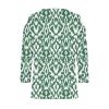 Women's 3/4 Sleeve Tops V Neck Cold Shoulder Loose Blouse Boho Floral Graphic Tees Womens Summer Tops Dressy Casual Green view 4