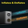HOTO Air Pump Master, Portable Cordless Tire Inflator, Electric Air Pump with 9 Pump Modes, 12V DC Car Connector for Car, Bikes, Inflatable Pool Float, Air Mattress, Kayak, Tent, Paddle Board, Sup view 3