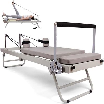 XARONF Pilates Trainer Folding Pilates Machine Pilates Bed Adjustable Intensity Exercise Equipment Yoga Training Equipment Home Gym Equipment