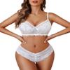 Avidlove Womens Lingerie Set Lace Bra and Panty Sets 2 Piece Lace Babydoll Outfits White XXL view 1