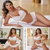 Avidlove Womens Lingerie Set Lace Bra and Panty Sets 2 Piece Lace Babydoll Outfits White XXL view 3