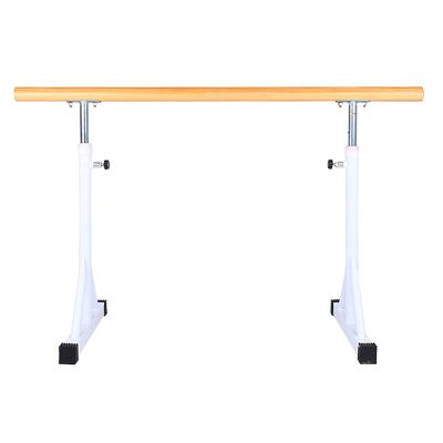 CUTPOIY Ballet Barre Portable for Home, 1.5M Adjustable Gymnastics Bar, Freestanding Dance Sticks for Stretch, Pilates (Color : White) (White)