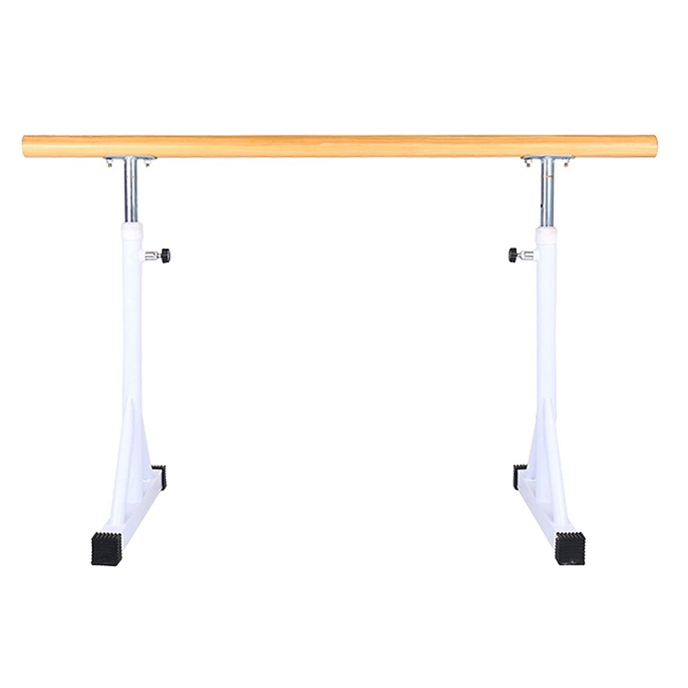 CUTPOIY Ballet Barre Portable for Home, 1.5M Adjustable Gymnastics Bar, Freestanding Dance Sticks for Stretch, Pilates (Color : White) (White)