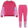 GRACE KARIN Girls Rose Red Sweatshirt Clothes for Girls Outfits Fashion Tracksuit Sweatpants 2 Pieces Pants Sets Size 6 view 1