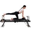Home Studio Pilates Reformer Machine, Pilates Reformer Workout Machine for Home Gym, Adjustable Intensity Foldable Bed for Strength Training, Weight Capacity Up to 440 view 1