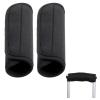 2 Pcs Luggage Handle Wraps for Suitcase Soft Luggage Handle Covers Comfort Luggage Handle Wrap Suitcase Handle Wraps for Comfortable Travel Accessories (Black) view 1