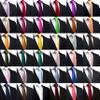 Branduce Rose Gold Tie Solid Satin Skinny Ties for Men Silk Blend Slim Necktie for Wedding Business (TA12-29) view 4