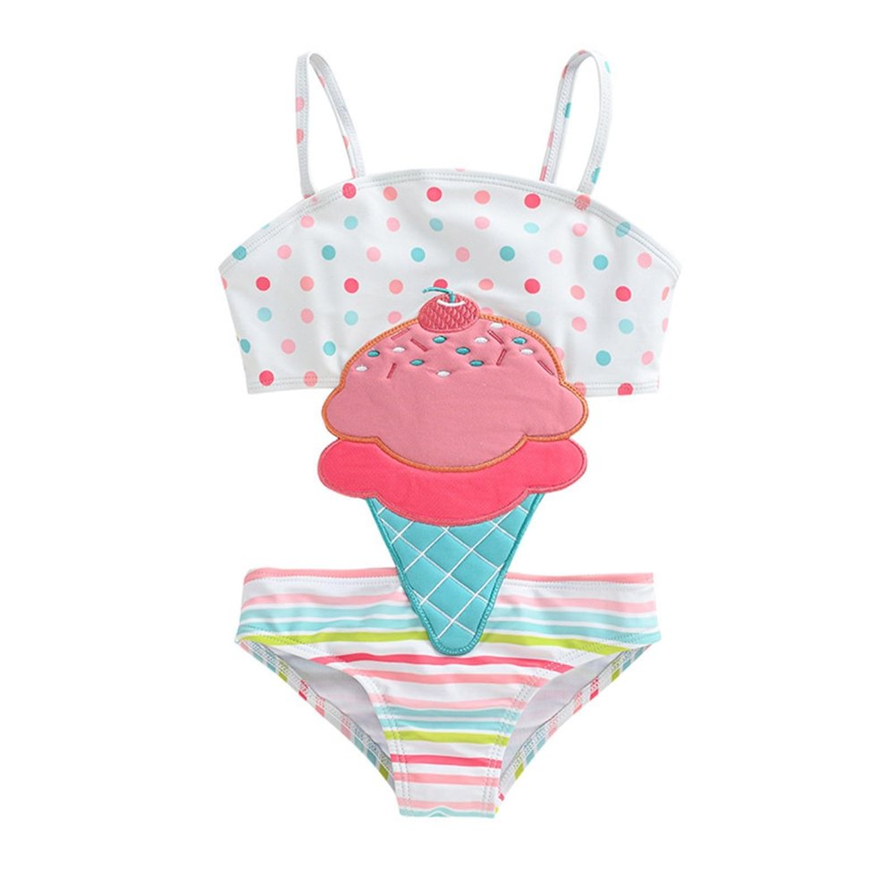 Betadog Girls' Swimsuit Girls Ice One Swimsuit Children's Summer Beach Wear Swimsuit Girl Swimsuit (B, 0-12 Months)