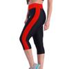 NineFit Basics Capri Running Leggings with Pockets for Women High Waisted Tummy Control 7/8 Length Workout Tights No See-Thru Yoga Pants Red, 3X-Large view 2