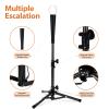 Pitrungo Baseball Softball Batting Tee for Kids Toddles Youth T Tee Ball Set Stand for Hitting Adjustable Tee Height 20.5''-29.5'' Portable w/Carry Bag for Indoor Outdoor (Black) view 3