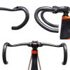 AGSDGAWD Road Bike Handlebar Internal Cable Full Carbon Fiber Road Bike Handlebar 31.8 Bent Handlebar Cycling Drop Bar Bicycle Part(Size:420mm) view 2