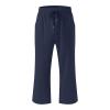 SHAOBGE Women's Plus Size Pants, Placed Recently by Me,Capri Pants for Women Casual 2024 Summer Drawstring Elastic High Waist Linen Pants Straight Wide Leg Lounge Capris1-Navy3X-Large view 3