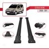 accessorypart Compatible with Citroen Nemo 3 (225) 2008-2017 Fly Model Car Roof Rack Cross Bar Black Aluminium 2 Bars view 3