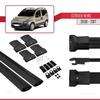 accessorypart Compatible with Citroen Nemo 3 (225) 2008-2017 Fly Model Car Roof Rack Cross Bar Black Aluminium 2 Bars view 4