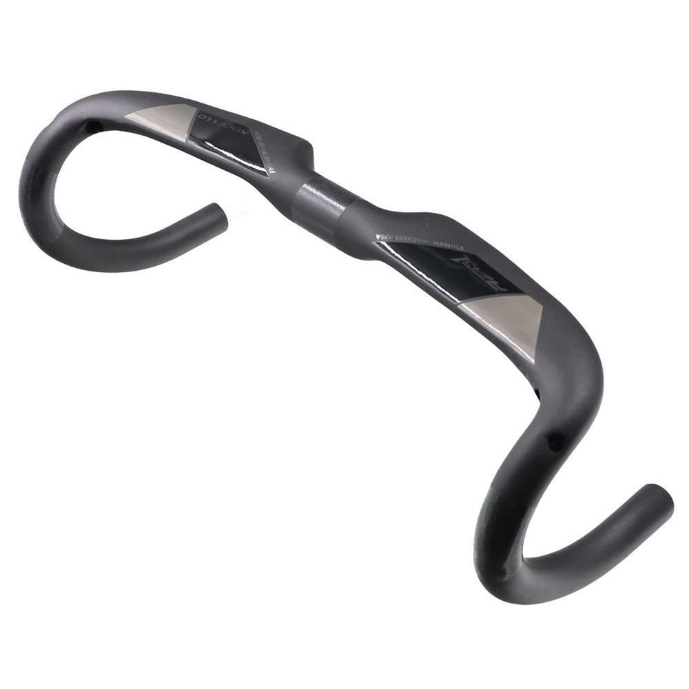 AGSDGAWD Road Bike Handlebar, 31.8mm Road Bicycle Handle Bar Full Carbon Fiber Bike Handlebar Bent Handlebar Cycling Drop Bar Bicycle Part(Color:420mm)