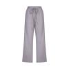Cotton Linen Pants Women,Todays Daily Deals Clearance,Capri Pants for Women Casual 2024 Summer Drawstring Elastic High Waist Linen Pants Straight Wide Leg Lounge Capris3-GreySmall view 3