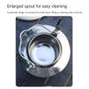BAIZHONGJIE Lightweight Stainless Steel Camping Kettle,Qutdoor Camping Water Kettle,Portable Camp Tea Pot,Ideal for Hiking Picnic Travel view 2