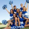 6PCS Cheerleading Pom Poms, Metallic Cheerleading Pom Poms Cheerleading Poms Toddler Pom Poms for Boy Girl School Sports Games Team Spirit Cheer (Blue) view 3