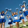 6PCS Cheerleading Pom Poms, Metallic Cheerleading Pom Poms Cheerleading Poms Toddler Pom Poms for Boy Girl School Sports Games Team Spirit Cheer (Blue) view 4