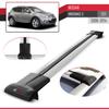 Compatible with Nissan Murano 2 (Z51) 2008-2014 Fly Model Car Roof Rack Cross Bar Grey Aluminium 2 Bars view 3