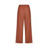 SHAOBGE Women's Summer Pants,Prime The Day 2024 Deals,Capri Pants for Women Casual 2024 Summer Drawstring Elastic High Waist Linen Pants Straight Wide Leg Lounge Capris3-Coffee3X-Large view 4