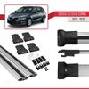 accessorypart Compatible with Skoda Octavia 3 (5E) SW Post-Facelift 2017-2020 Fly Model Car Roof Rack Cross Bar Grey Aluminium 2 Bars view 4