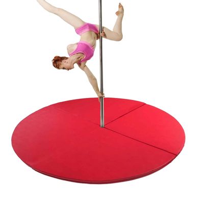 CMYUN Thick Dance Pole Crash Mats - 120/140/150/160/180/200cm Pole Dance Mat for Home Gym, Foldable Lyra Hoop Protection Mat/Yoga Mat for Adult(Color:Red,Size:180cmx3cm(70.8"x1.2"))