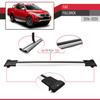 Compatible with Fiat Fullback 2016-2020 Fly Model Car Roof Rack Cross Bar Grey Aluminium 2 Bars view 4