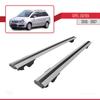 accessorypart Compatible with Opel Zafira B (A05) Pre-Facelift 2005-2007 Hook Model Car Roof Rack Cross Bar Grey Aluminium 2 Bars view 4