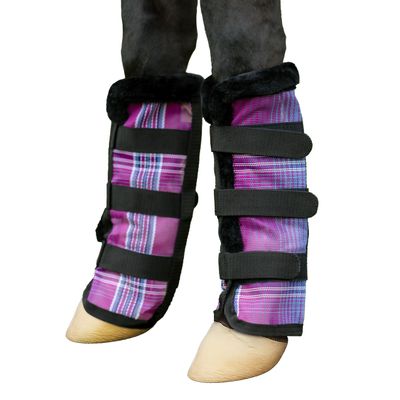 Kensington Fly Boots Fleece XL (Large Horse) 410 - Purple Haze