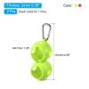 PATIKIL Golf Ball Holder, 2 Pack Silicone 2 Balls Carrier Protective Portable Sleeve with Buckle for Golf Bag Belt, Rose Red, Green view 2