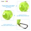 PATIKIL Golf Ball Holder, 2 Pack Silicone 2 Balls Carrier Protective Portable Sleeve with Buckle for Golf Bag Belt, Rose Red, Green view 3