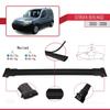 accessorypart Compatible with Citroen Berlingo (M59) 2003-2008 Fly Model Car Roof Rack Cross Bar Black Aluminium 3 Bars view 3