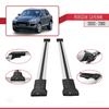 Compatible with Porsche Cayenne (9PA) 2003-2010 Fly Model Car Roof Rack Cross Bar Grey Aluminium 2 Bars view 3