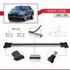 Compatible with Porsche Cayenne (9PA) 2003-2010 Fly Model Car Roof Rack Cross Bar Grey Aluminium 2 Bars view 4