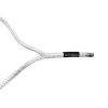 Parelli Horseman's Strong Lightweight Simple Knots Everyday Use UV Resistant Thin Smooth Yachting Braid Polyester Horse Rope Halter with Leather Poppers, Regular, White view 3