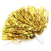 6PCS Cheerleading Pom Poms, Metallic Cheerleading Pom Poms Cheerleading Poms Toddler Pom Poms for Boy Girl School Sports Games Team Spirit Cheer (Gold) view 1