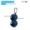 PATIKIL Golf Ball Holder, 4 Pack Silicone 2 Balls Carrier Protective Portable Sleeve with Buckle for Golf Bag Belt, Rose Red, Blue view 2