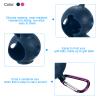 PATIKIL Golf Ball Holder, 4 Pack Silicone 2 Balls Carrier Protective Portable Sleeve with Buckle for Golf Bag Belt, Rose Red, Blue view 3