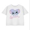 Disney Lilo & Stitch Heart Bubble White Short-Sleeved T-Shirt for Kids | Heart Bubble Graphic Tee | Stitch Character Shirt | Cute Children's Apparel Movie Merchandise Gift view 1