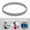 Beavorty 2pcs Elastic Patella Band Knee Protector Flexible Support Strap for Running Sports Daily Activities Unisex Design for Comfort and Stability view 4