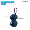 PATIKIL Golf Ball Holder, 4 Pack Silicone 2 Balls Carrier Protective Portable Sleeve with Buckle for Golf Bag Belt, Pink, Blue view 2